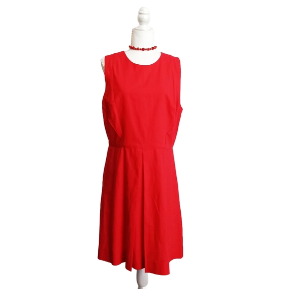 GAP Dresses Gap Poppy Red Pleatfront Sleeveless Dress 4t Poshmark